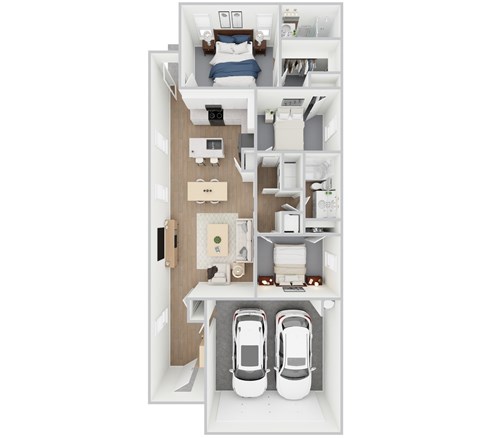 Elm Floor Plan Layout in Beacon at Clinton Corners, Dade City, FL